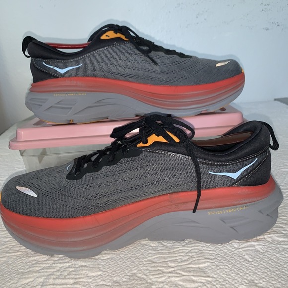 US 10D Hoka One Bondi 8 Men's Running Shoes Gym Walking 1123202-ACTL 10 D - Picture 2 of 11